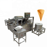 Machine à gaufres commerciales de précision et pratiques, prix usine, pour rouleaux de crème glacée