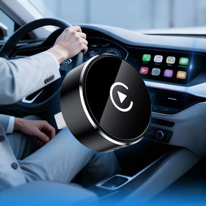 อะแดปเตอร์เชื่อมต่อในรถปลั๊กแนวนอนขนาดเล็กแบบ2อิน1 USB อะแดปเตอร์เชื่อมต่อในรถยนต์อะแดปเตอร์สำหรับ Android ชนิด C อะแดปเตอร์สำหรับเล่นในรถสีดำ - Product Image 1