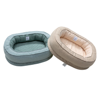 Coussins orthopédiques pour chien ovales, amovibles, lavables et auto-chauffants, luxueux en micro-sherpa - Petmassive, lits pour animaux écologiques