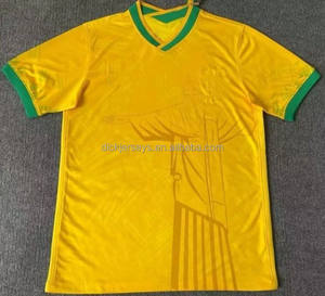 Maglia da calcio brasiliana maglia da calcio personalizzata 2025-tailandese-prodotto adulto con fori per il pollice del <span class=keywords><strong>mercato</strong></span> ASEAN alla rinfusa maglia da calcio NEYMAR JR - Product Image 6