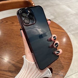 Funda de silicona para teléfono móvil <span class=keywords><strong>iPhone</strong></span>, carcasa transparente cuadrada chapada para <span class=keywords><strong>iPhone</strong></span> 14 13 11 12 Pro Max Mini XR X XS Max 14 8 7 Plus <span class=keywords><strong>SE</strong></span> <span class=keywords><strong>2020</strong></span> - Product Image 5