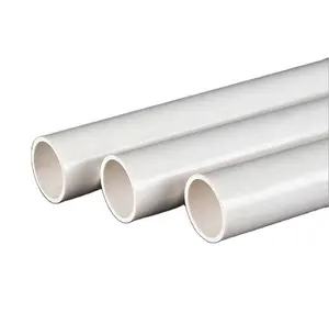 Vente en gros 16mm 20mm 25mm 32mm conduit électrique à paroi mince tuyau en pvc