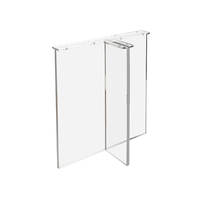 Base en acrylique épais personnalisée pour table à manger Base transparente de table Pièces en acrylique transparent Bureau de salon