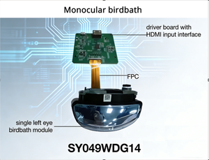 Оптический модуль SeeYA Birdbath с 0,49-дюймовым FHD Micro OLED-дисплеем для умных AR/VR-гарнитур, прицелов, ночного видения и тепловизионных устройств - Product Image 1