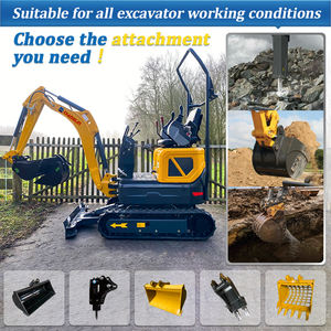 Mini-excavatrice à chenilles en caoutchouc certifiée EPA, mini-excavatrice de 2,8 tonnes avec accessoires - Product Image 6