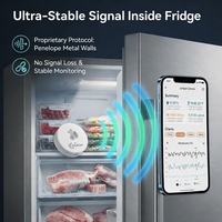 Capteur de température et d'humidité intelligent sans fil Wifi RF pour réfrigérateur et congélateur, contrôle à distance par application, thermomètre, FCC ID personnalisé, MQTT
