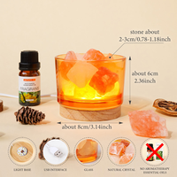 Vente en gros de pierres de cristal naturelles pour la guérison, diffuseur d'arômes en pierre brute, lampe pour favoriser le sommeil et la décoration