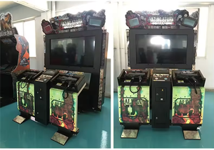 Máquina de tiro que funciona con monedas Razing Storm Player, carcasa de pistola de Metal con HDD Dongle Sensor <span class=keywords><strong>IO</strong></span> Board, interfaz en inglés para niños - Product Image 3