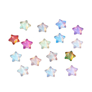 Strass pour ongles en cristal étoile irisé à dos plat, accessoires de bijoux DIY colorés pour ongles - Product Image 5