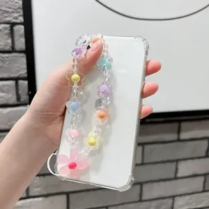 Chaîne de téléphone portable avec breloques colorées, longueur 16 cm, accessoire bracelet pour téléphone mobile - Product Image 2