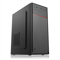 Mid Tower Office Computer Case Wholesale Micro ATX Office PC Case OEM Computer Cases & Towers Desktop Chassis for PC Parts