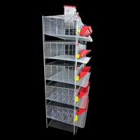 Nouvelle cage à cailles commerciale durable avec système d'évacuation automatique du fumier, construction métallique pour la gestion moderne de la volaille en ferme intérieure