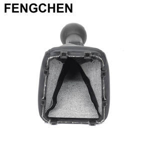 FENGCHEN – couvercle de pommeau de levier de vitesse pour voiture, pour nouvelle voiture, transmission manuelle, matériau Pu noir, conception ergonomique - Product Image 1