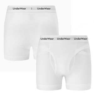 Calzoncillos bóxer para hombre más nuevos de alta calidad, ropa interior de lujo, Color liso suave, comodidad, Calzoncillos Bóxer largos de tiro medio - Product Image 3