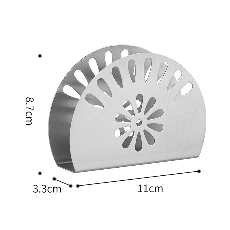Demi-cercle à motif floral Argent