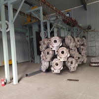 Machine de sablage à chaîne suspendue série Q48 - Sablageur industriel de type suspendu pour pièces en acier moulé et forgé