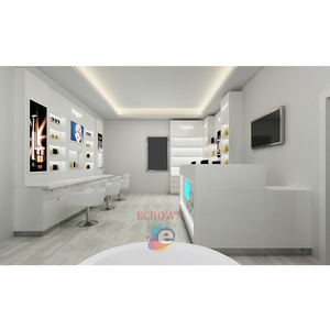 Salon Beauty Booth Salon <strong>Swiss</strong> Wig Stand Design Shop Glass Kiosk Wig Straight Leg Workstation Beauty Salon <strong>Store</strong> Design OEM - Product Image 3