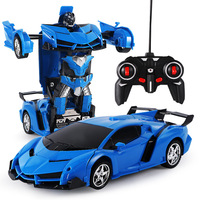 Coche de Transformación, Coche RC Deformable, Juguetes para Niños, Coche Robot, Modelo de Vehículo Deportivo, Robots, Juguetes para Niños