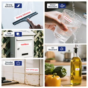 Ruban adhésif thermique compatible <span class=keywords><strong>DYMO</strong></span> D1 45015 rouge sur blanc 12 mm pour imprimantes LabelManager LM160 - Product Image 4