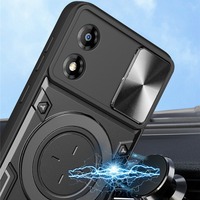Étui à anneau magnétique de luxe pour iPhone 17promax 16 15 14 13 Pro Max Nillkin CamShield antichoc Anti-chute lentille Protection de fenêtre