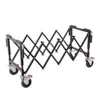 Chariot en Acier Inoxydable Robuste pour Transport d'Équipement, Idéal pour Services Funéraires, Transfert et Mise en Place