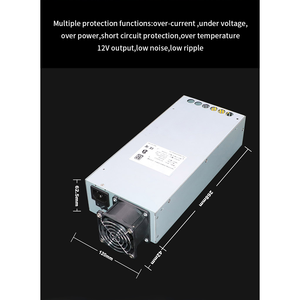 Fuente de Alimentación para PC PSU 3300W 262A E10, Unidad de Alimentación Personalizada de 2u y Una Sola Vía - Product Image 4