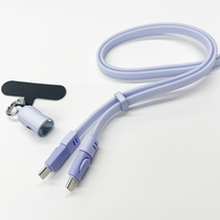 Cordon bandoulière 60W USB-C vers USB-C, chaîne de téléphone portable antivol, sangle de cou pour smartphone pour femme