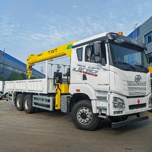 Grue télescopique montée sur camion FAW 12 tonnes 6x4, grue mobile hydraulique à vendre - Product Image 3