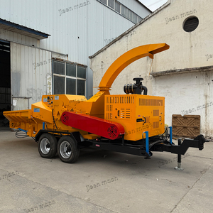 Trituradora de <span class=keywords><strong>Madera</strong></span> Móvil Hidráulica de Alta Resistencia con Motor y Transmisión de Cadena, con Capacidad de 1.5T/H para Ramas de Árboles y Troncos - Product Image 4