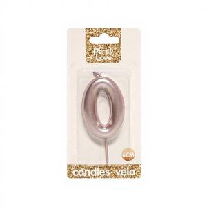 Fête pour la voile Rose Gold No. Bougies d'anniversaire de 6 cm en provenance de Chine - Product Image 1