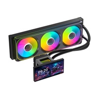 Enfriador Líquido para CPU P360-C, Sistema de Refrigeración por Agua para PC Gaming, Sistema de Refrigeración para CPU, Enfriador AIO con Pantalla LCD