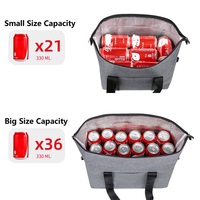 Sac isotherme pliable personnalisé avec logo, 10 L, avec doublure en aluminium, sac de pique-nique extérieur, sac de conservation de la fraîcheur