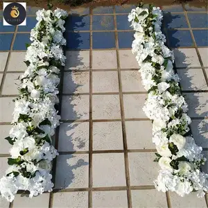 V098 EV üst satıcı yapay çiçekler dekoratif çiçek satırlar masa Centerpieces çiçek koşucu düğün için bahçe süslemeleri