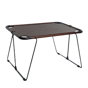 โต๊ะพับกลางแจ้ง 68x50x41 ซม. สไตล์อังกฤษ ไม้โอ๊ค เหล็กคาร์บอนสูง ใช้งานได้หลากหลายสำหรับการตั้งแคมป์ - Product Image 3