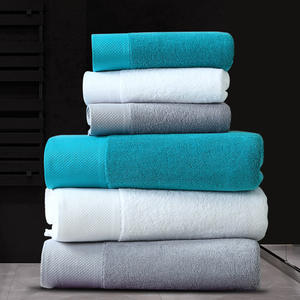 Vente en gros de serviettes 100% en <span class=keywords><strong>coton</strong></span> personnalisées, lot de draps de bain absorbants pour les mains, grand ensemble de serviettes de plage pour le camp de la salle de sport - Product Image 5