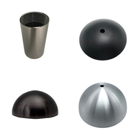 Services d'usinage de couverture d'abat-jour en aluminium et en laiton de pièces de filature en métal OEM ODM personnalisé