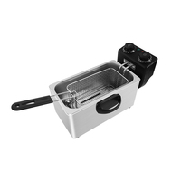Friteuse à huile de qualité professionnelle en acier inoxydable avec minuterie 4L Friteuses électriques profondes pour poulet frit