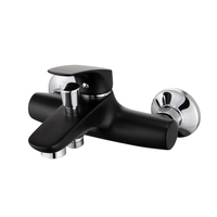 Robinet de douche 35 mm en laiton CW510L finition chromée polie, design monocommande, moderne et de qualité supérieure, pour baignoire et douche, avec pommeau de douche
