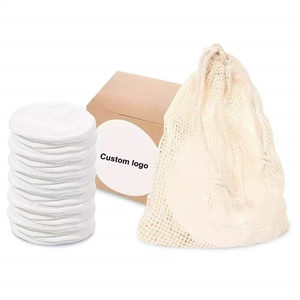Lot de tampons démaquillants lavables réutilisables en <span class=keywords><strong>coton</strong></span> de fibre de bambou 4 couches, avec charbon de bois, pour le retrait des cils - Product Image 5