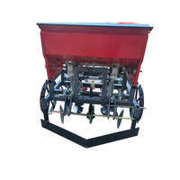 Semoir à rouleaux à deux rangs / Semoir à maïs à paillage plastique à deux rangs / Machine de plantation multi-cultures avec étagère d'irrigation goutte à goutte
