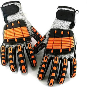 Gants de mécanicien en cuir robustes sur mesure TPR vente en gros de gants de mécanicien en cuir à bas quantité minimale de commande TPR - Product Image 4