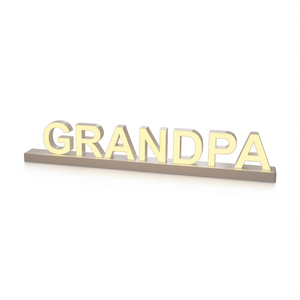Letras LED con Luz, Estilo Abuelo, con Atenuador Táctil, Letrero Magnético para Decoración del Hogar y Fiestas - Product Image 1
