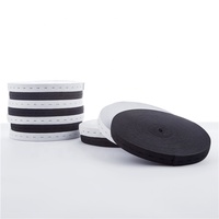 Bande élastique tricotée en latex/polyester pour masque facial avec œillet pour bouton, pour chaussures - Écologique