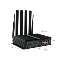Gateway Industrial Integrado de 8 Gigabit Ethernet LS1043A LS1046A 5G con Software Abierto