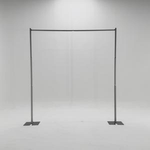 Stand <span class=keywords><strong>Backdrop</strong></span> Portabel 10ftx10ft yang Dapat Disesuaikan, Pipa Teleskopik Aluminium untuk Dekorasi Dinding Bunga Acara Pernikahan - Product Image 1