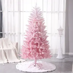Árvore de Natal Artificial Xmas Pinheiro com Metal sólido Stand Perfeito Rosa Árvore De Natal para Escritório