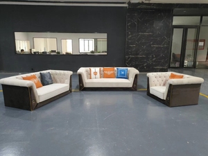 Đồ Nội Thất Nhà Đồ Nội Thất Phòng Khách 6 Chỗ Ngồi Màu Tím Ngồi Có Thể Ngả Sofa Set, Nội Thất Văn Phòng 1 + 2 + 3 Ghế Sofa Set Thiết Kế 928 - Product Image 4
