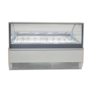 Comptoir réfrigéré de boucherie alimentaire à température unique Présentoir à viande à affichage numérique Vitrines de charcuterie Réfrigérateur à refroidissement par air - Product Image 1