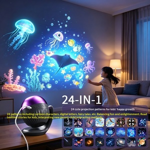 Proiettore Creativo di Atmosfera Festiva con Cielo Stellato e Tema Oceanico, 24 Motivi, Alimentazione USB, Compatto, per <span class=keywords><strong>Notte</strong></span> - Product Image 2