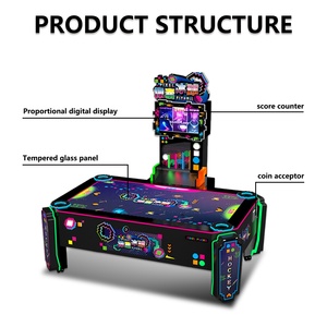 Table de hockey sur air en métal de luxe à monnayeur, machine de jeu d'arcade d'intérieur avec garantie d'un an - <span class=keywords><strong>Sport</strong></span> amusant pour tous les âges - Product Image 5